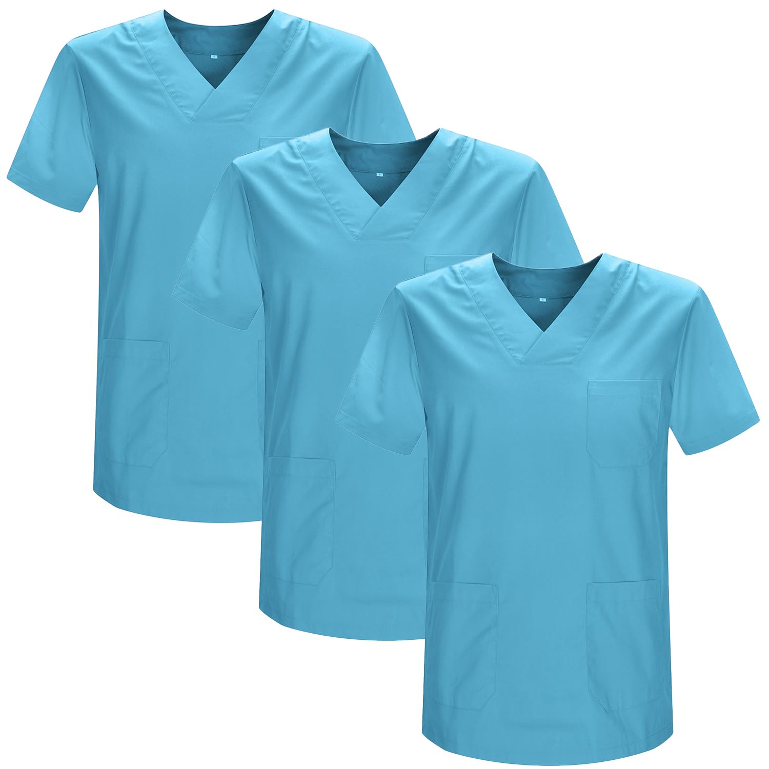 MISEMIYA Uni-Kasack 3er Pack Cyan S