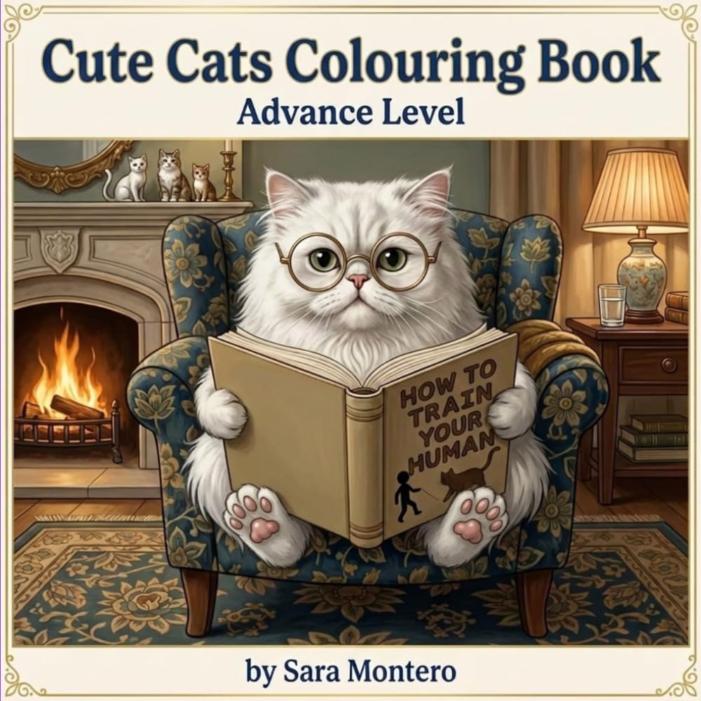 Cute Cats Colouring Book 3: Advance Level