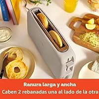 Vista 3 de bella Tostadora delgada de 2 rebanadas, utensilios de cocina Fits-anywhere™, control de tostado de 6 ajustes con botones de recalentamiento
