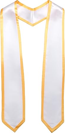 Unisex Adult Graduation Honor Stole Classic End With Trim 72" Long