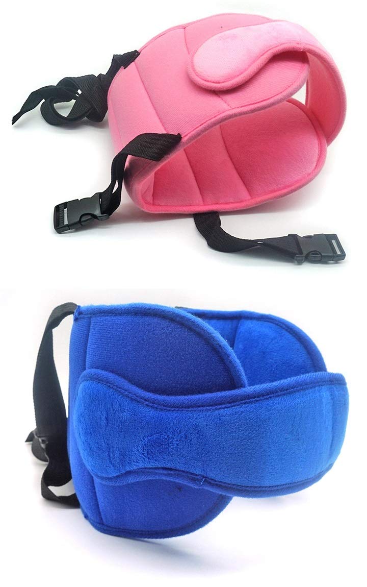 2Pack Boy and Girl Head Support for Car Seats,Ajustable Comfortable Pillow for Baby Child Tolddler Infant Pink and Blue