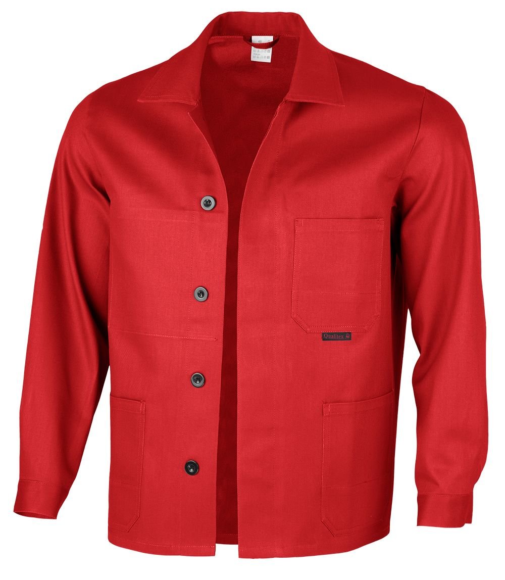Qualitex - Veste de Travail Classique BW 270 - Plusieurs Couleurs - Flamme Rouge, 102