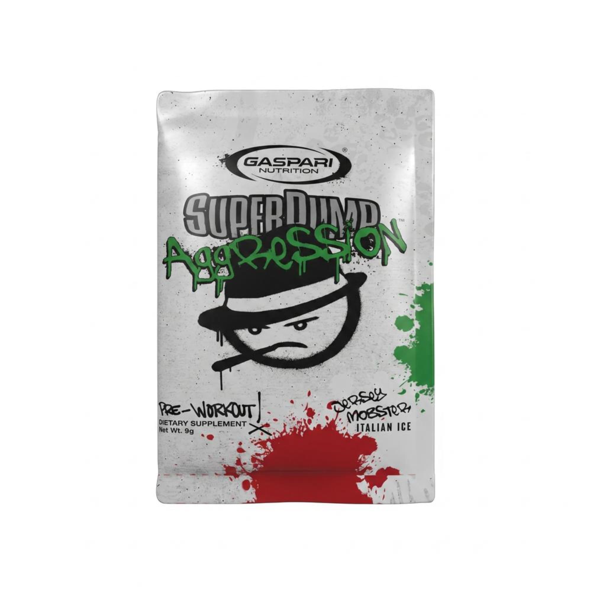 Gaspari Nutrition SuperPump Aggression Pre-Workout: Energy, Focus, Endurance and Recovery, with Creatine and Caffeine (9 Servings) (Jersey Mobster Italian Ice)
