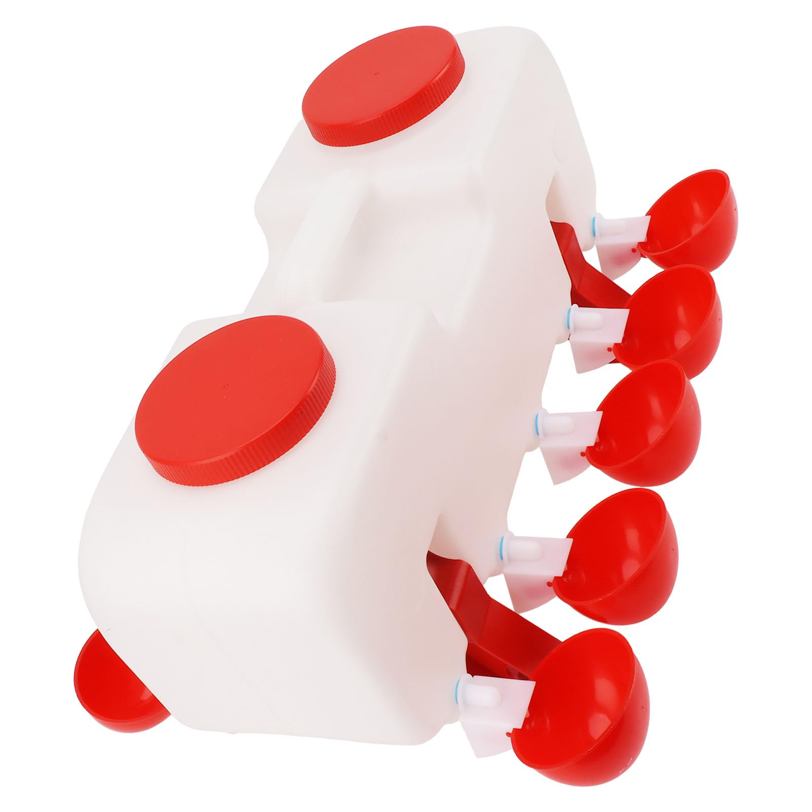 flexman Abbeveratoio Semi Automatico per Polli, Alimentatore d'Acqua per Pollame di Grande capacità da 10 Litri, Accessori per Pollaio con 10 Ciotole d'Acqua Automatiche per Polli