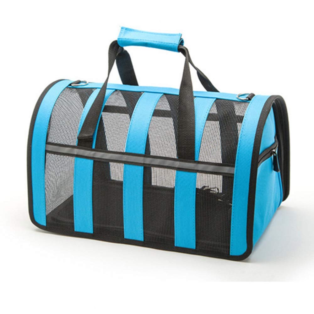 Sac de chien portable et respirant bleu M idéal pour les sorties urbaines et promenades