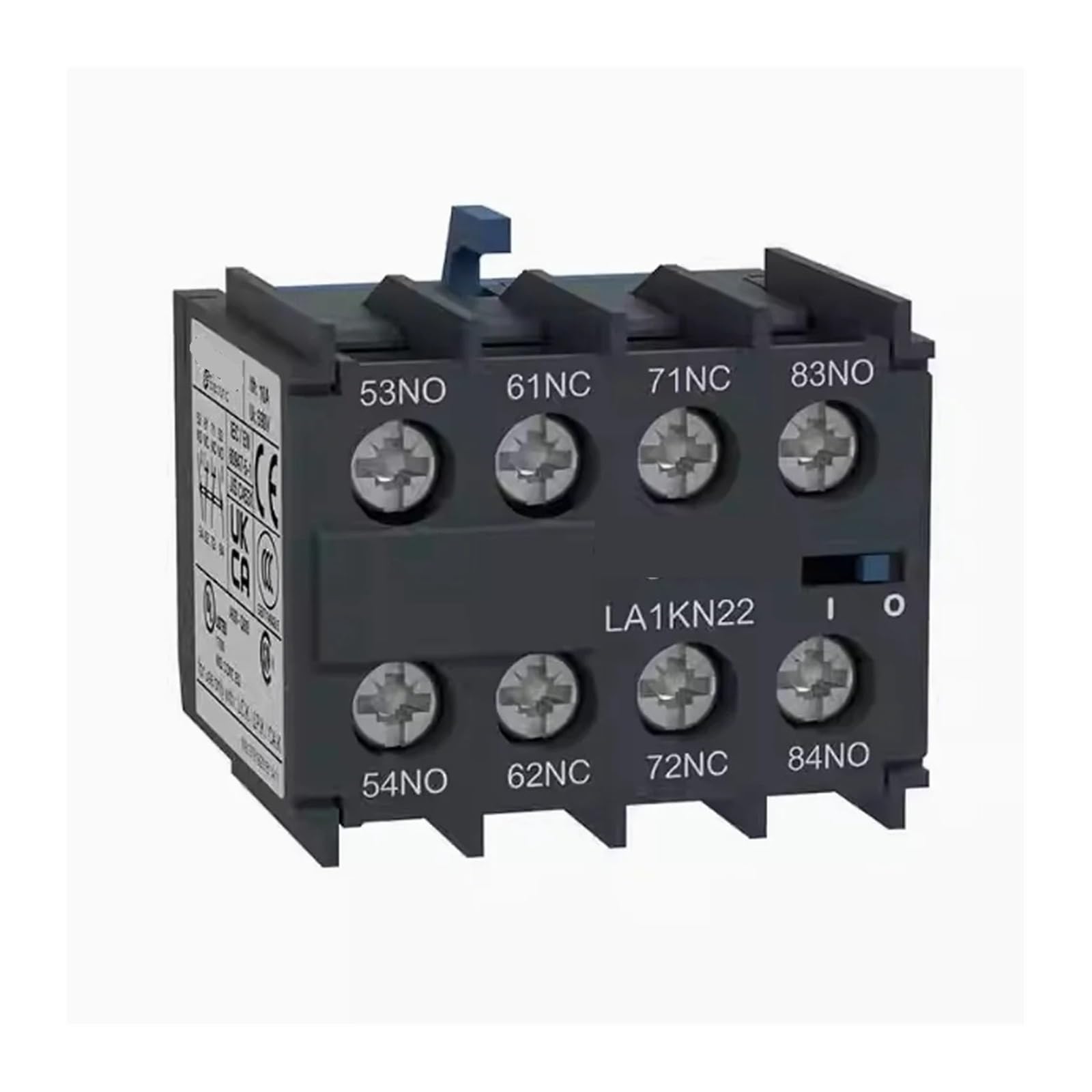 SJJBVPYX 5PCS Terminal Relay LA1KN22 Auxiliary Contact Block LA1-KN22 Contactor 2NO 2NC