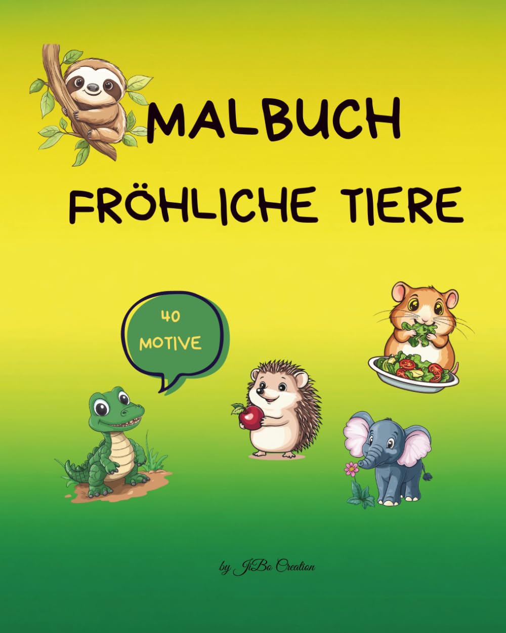 Malbuch Fröhliche Tiere