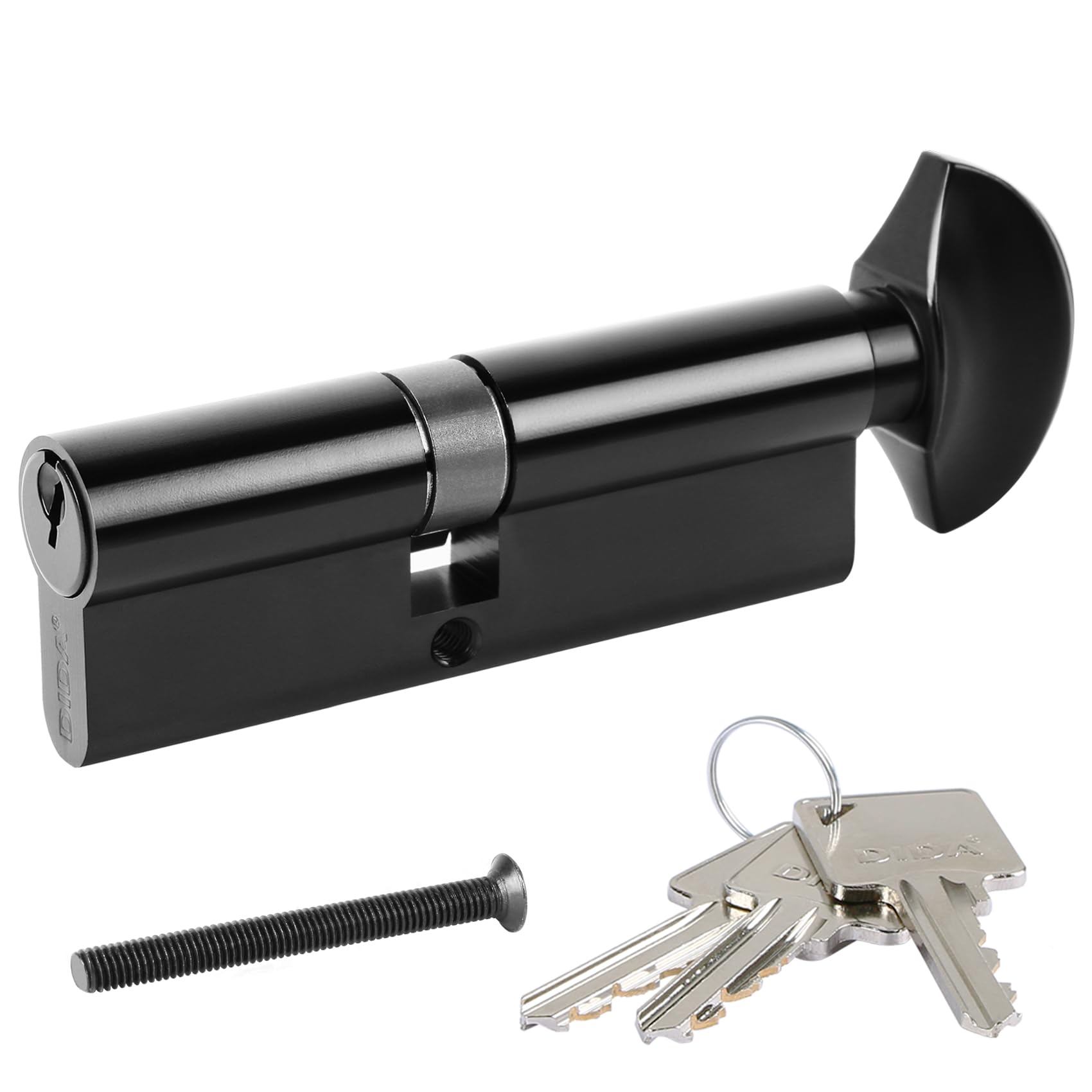 90mm Thumb Turn Euro Cylinder Lock 40/50T UPVC Barrel Lock with 3 Keys Anti-Pick Anti-Bump Anti-Drill Door Barrel Lock with Key Euro Single Cylinder Lock Barrels High Security BS EN 1303:2005 B