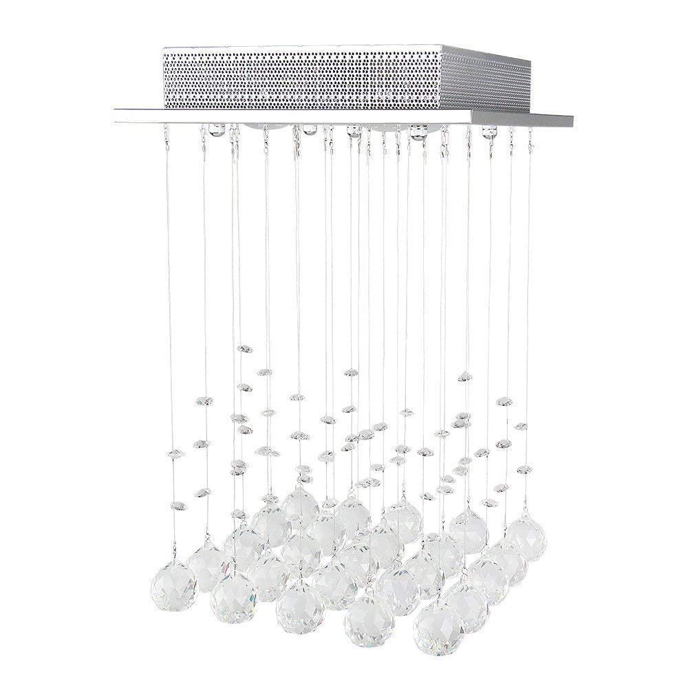 Plafonnier LED lustre en cristal 3 lumières moderne pour votre cuisine