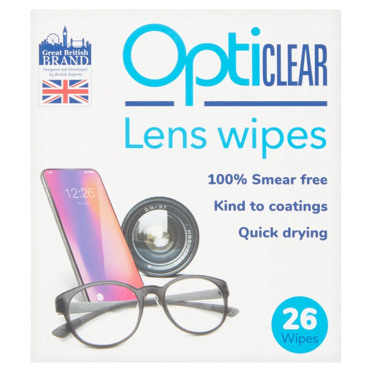 Opticlear 26 Lens Wipes