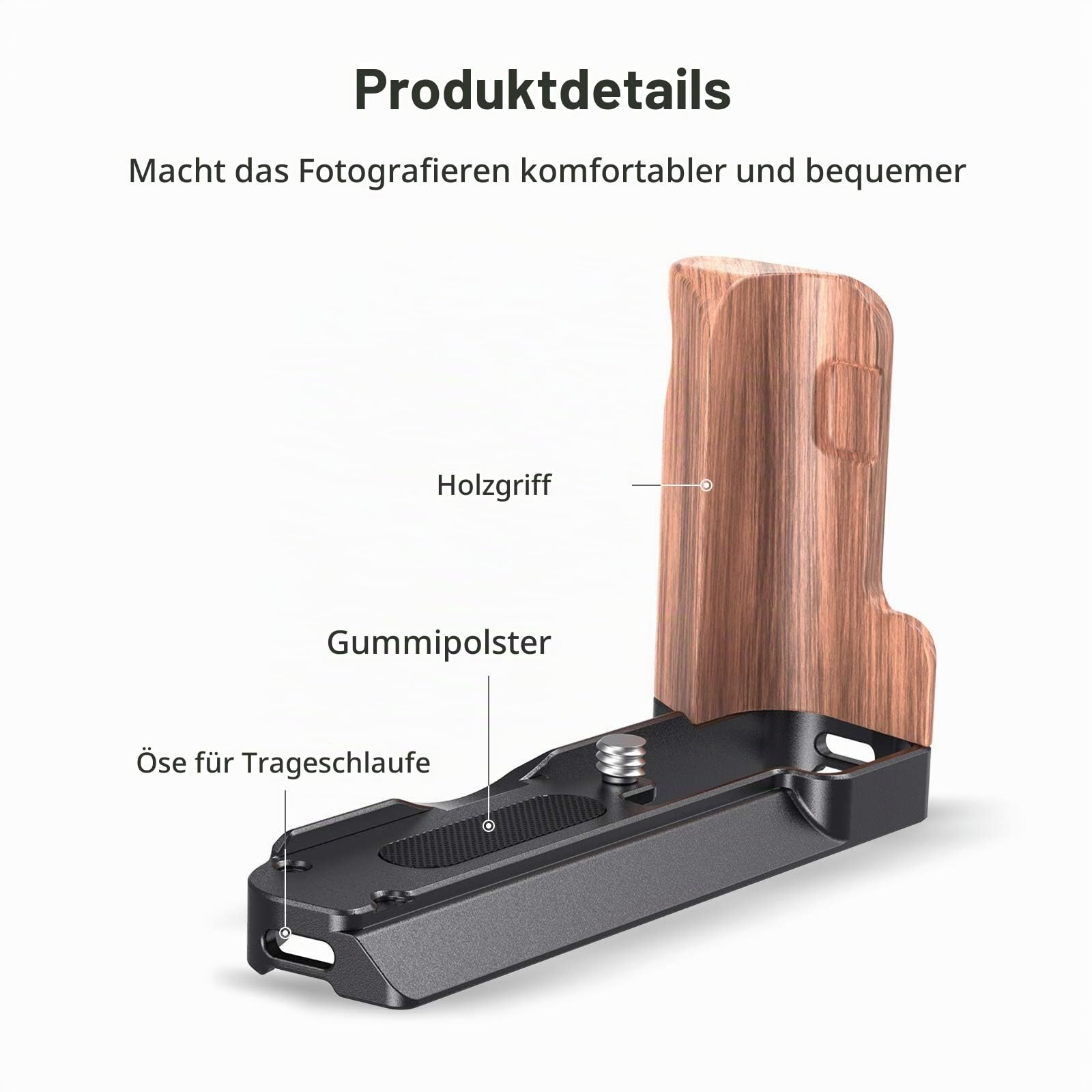 SMALLRIG L-förmiger Holzgriff für Sony RX100 III/IV/V(VA)/VI/VII - LCS2467