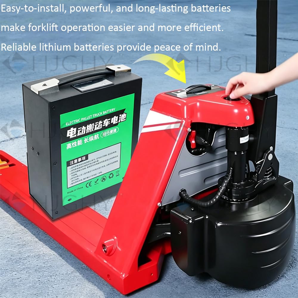 Transpaleta eléctrica Manual de 48 V con batería de Litio | Batería de repuesto de 48 V 10 Ah 15 Ah 20 Ah para transpaleta, batería de litio para carretilla elevadora de almacén.