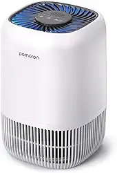 POMORON Purificadores de ar para quarto, casa, limpador de filtro de ar com esponja de fragrância, filtro HEPA verdadeiro H13 para fumaça, alergias, pólen, pelos de animais de estimação, odor, poeira