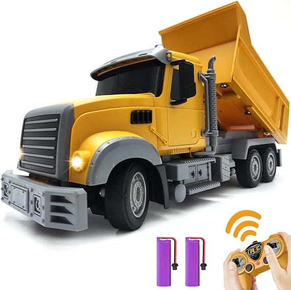 RC Dump Truck Toy for Kids 6 Channel Remote Control Dump