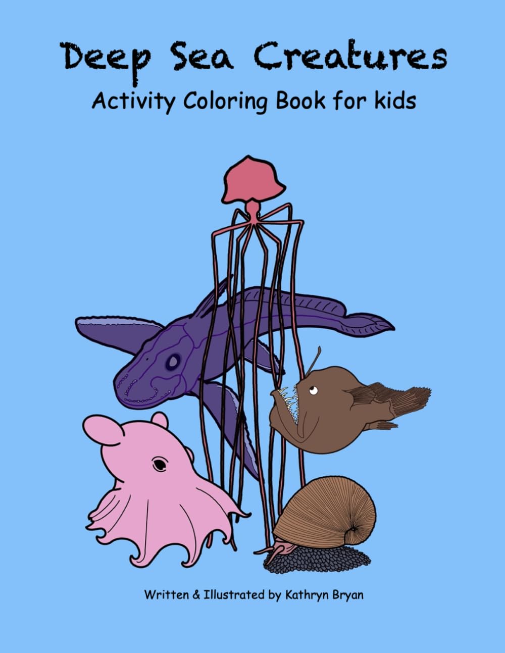 Deep Sea Creatures Activity Coloring Book for kids: Deep Sea Creatures Activity Coloring Book