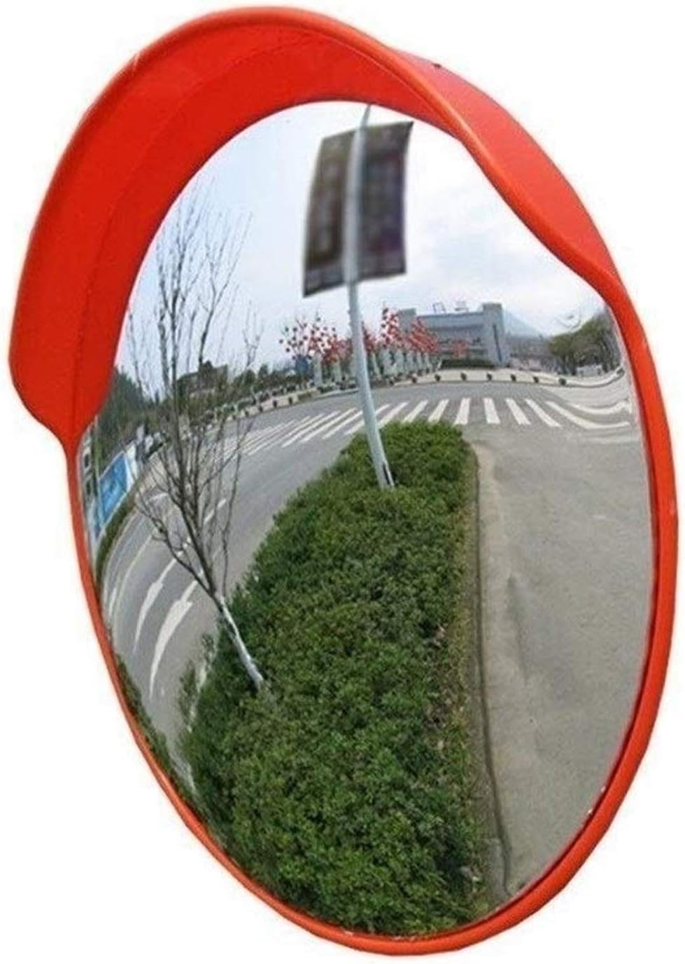 Safety Convex Mirror for Roadside Traffic - Anti-Rain & Sunscreen Design for Indoor/Outdoor Use, Enhance Visibility & Prevent Accidents