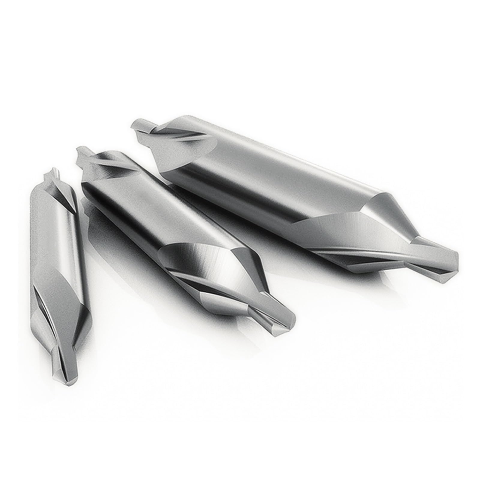 Punte centrali Punte da trapano combinate HSS (acciaio rapido) Punta da trapano a carotaggio da 60 gradi 1,0-6,0 mm Utensili for foratura in metallo Punta svasatrice angolare(10pcs)