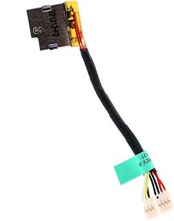 Deal4GO DC-in 파워 잭 케이블 799735-S51 교체품, HP 15-BP 15-BQ 340 348 G5 G7 17-CA 470 G7 M6-AQ M6-W M6-AR 13-U M3-U, 블랙