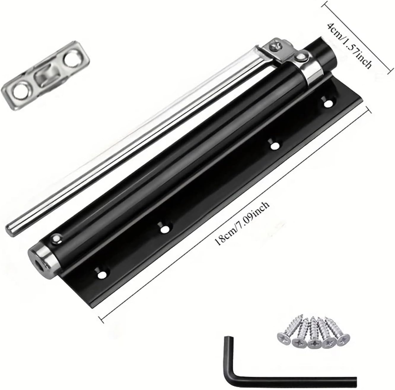 Automatic Door Closer Hinge Stainless Steel Spring Hydraulic Buffer Soft Close Hardware