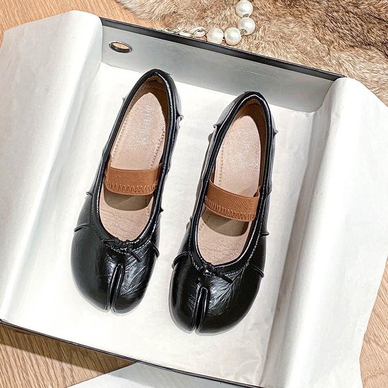 ZQW Tabi Shoes Mary Jane Ballet Flats for Women Hidden Wedge Minimalist Round Toe Dressy Comfy Comfortable Office Work Casual Shoes Daily Wear2