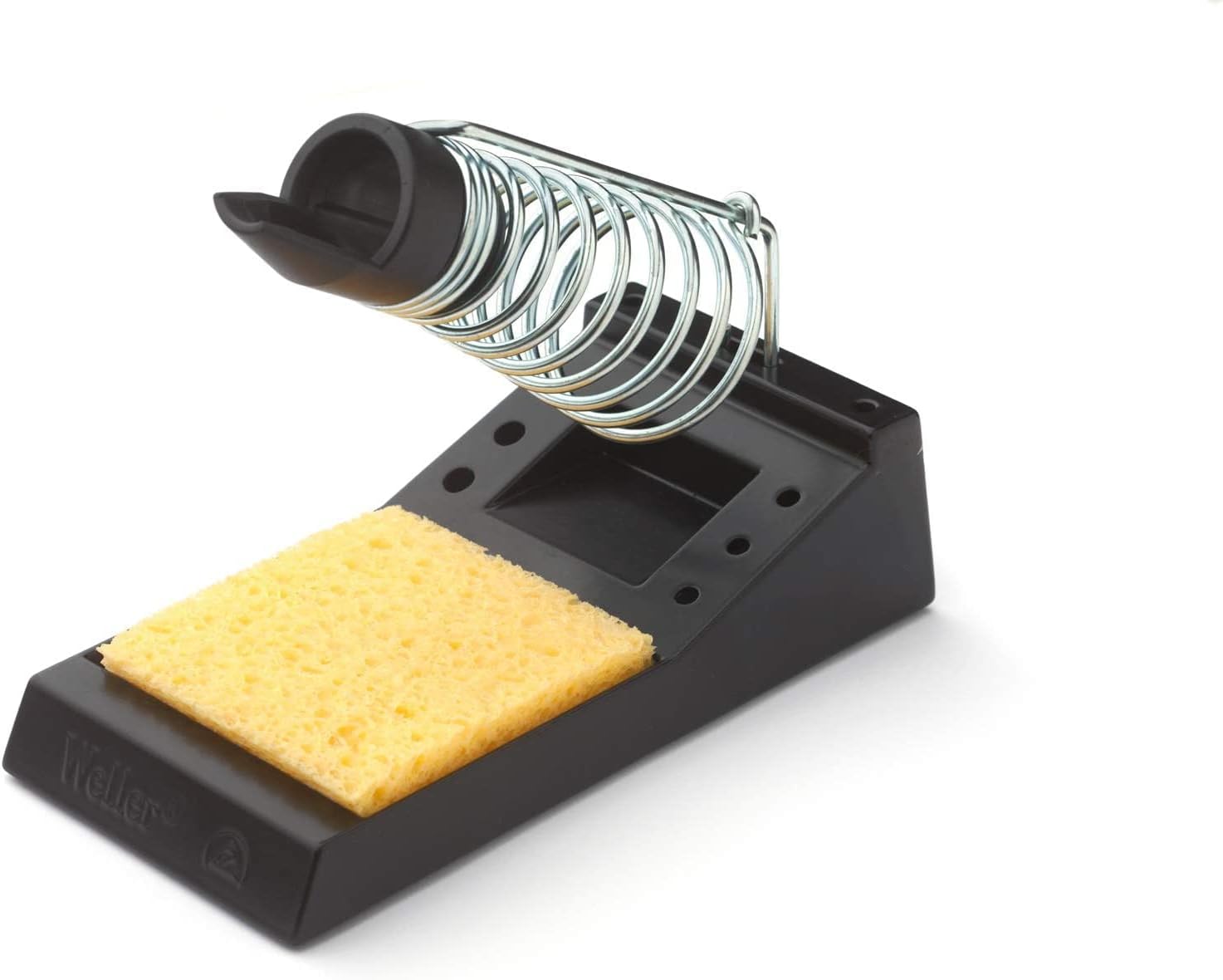 Weller PH70 safety rest with integrated sponge for cleaning soldering iron tips.