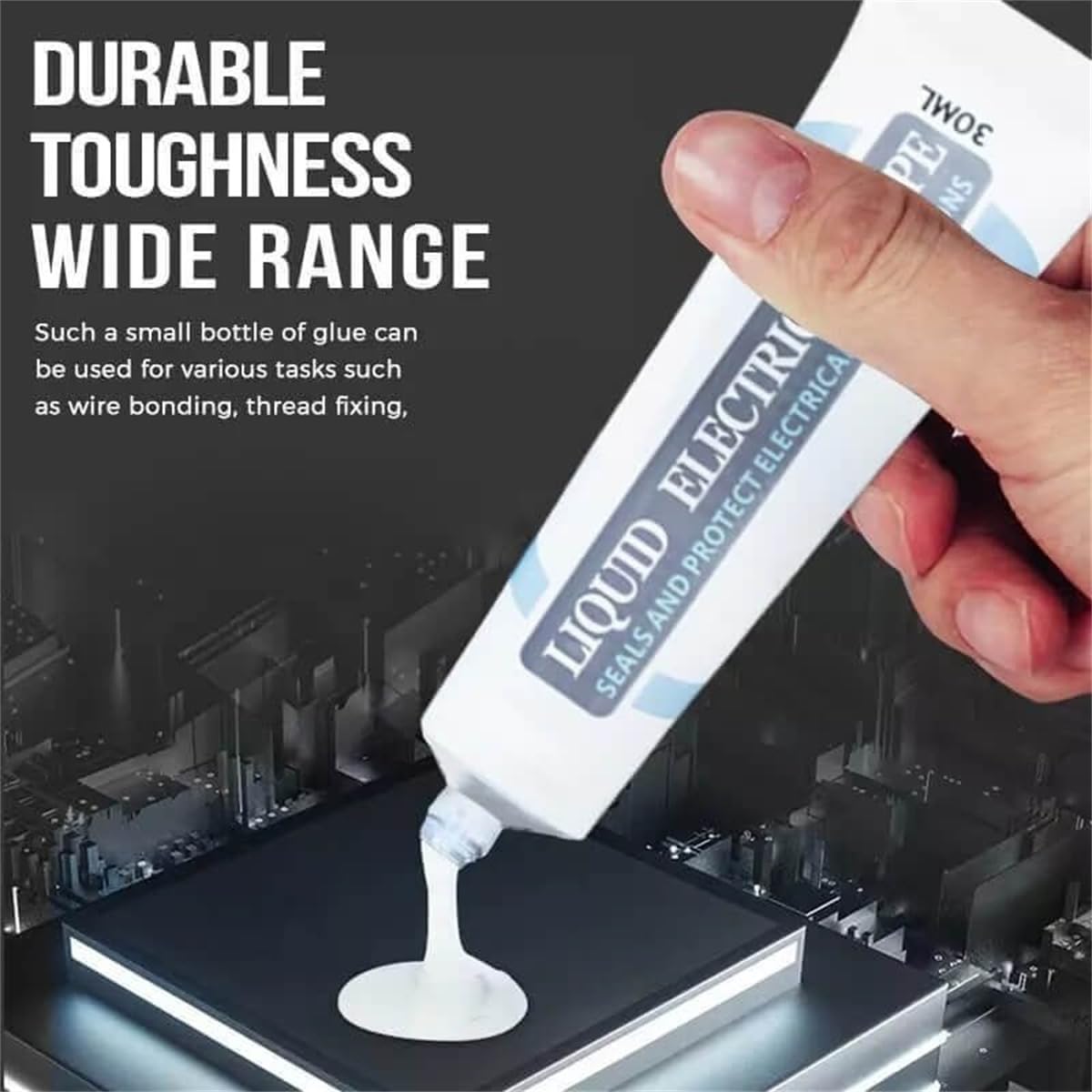 BREAUX Ruban isolant liquide imperméable à l’eau, 1PCS 30ml white