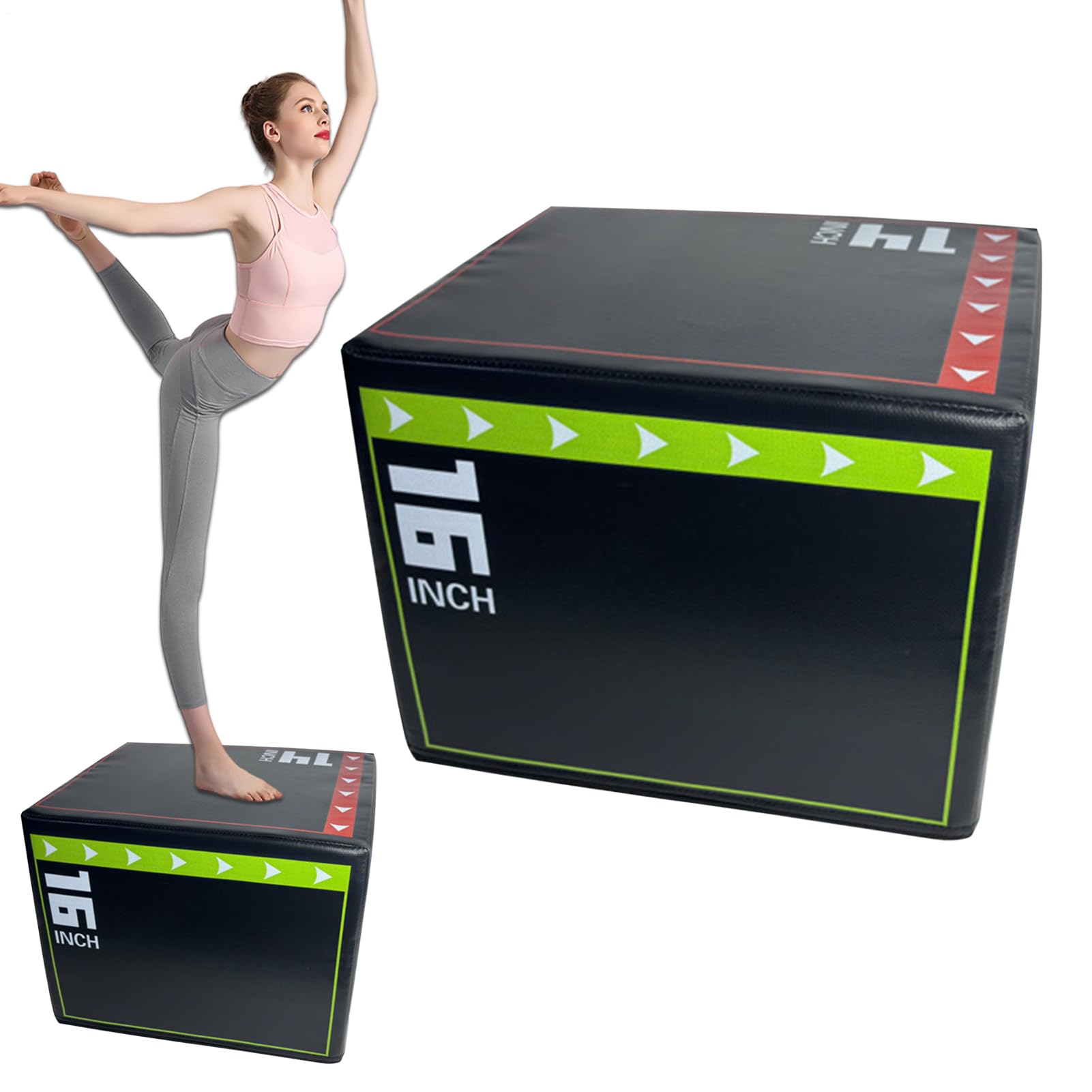 Übungsbox – Schaumstoff-Teller, Sprungtrainer für zu Hause | Schwerlast-Plattform, sichere Landungsbox, ideal für Fitness-Enthusiasten und