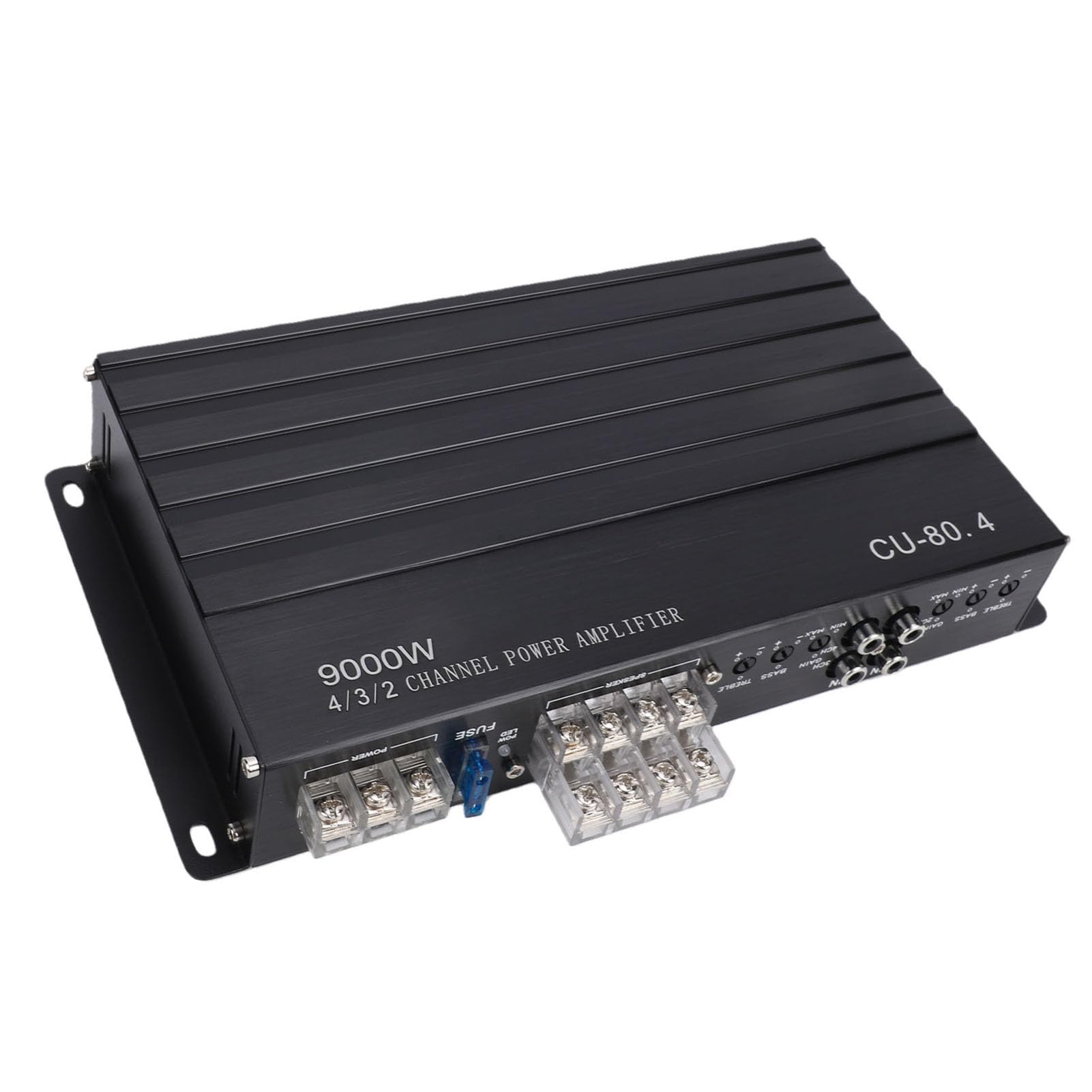 Garsent 4-kanałowy Wzmacniacz Samochodowy 270x170x40mm Stop Aluminium Wysokiej Mocy Czysty Bas Wzmacniacz Mocy dla DC 12V Samochód Ciężarowy łódź UTV Nagłośnienie Motocykla