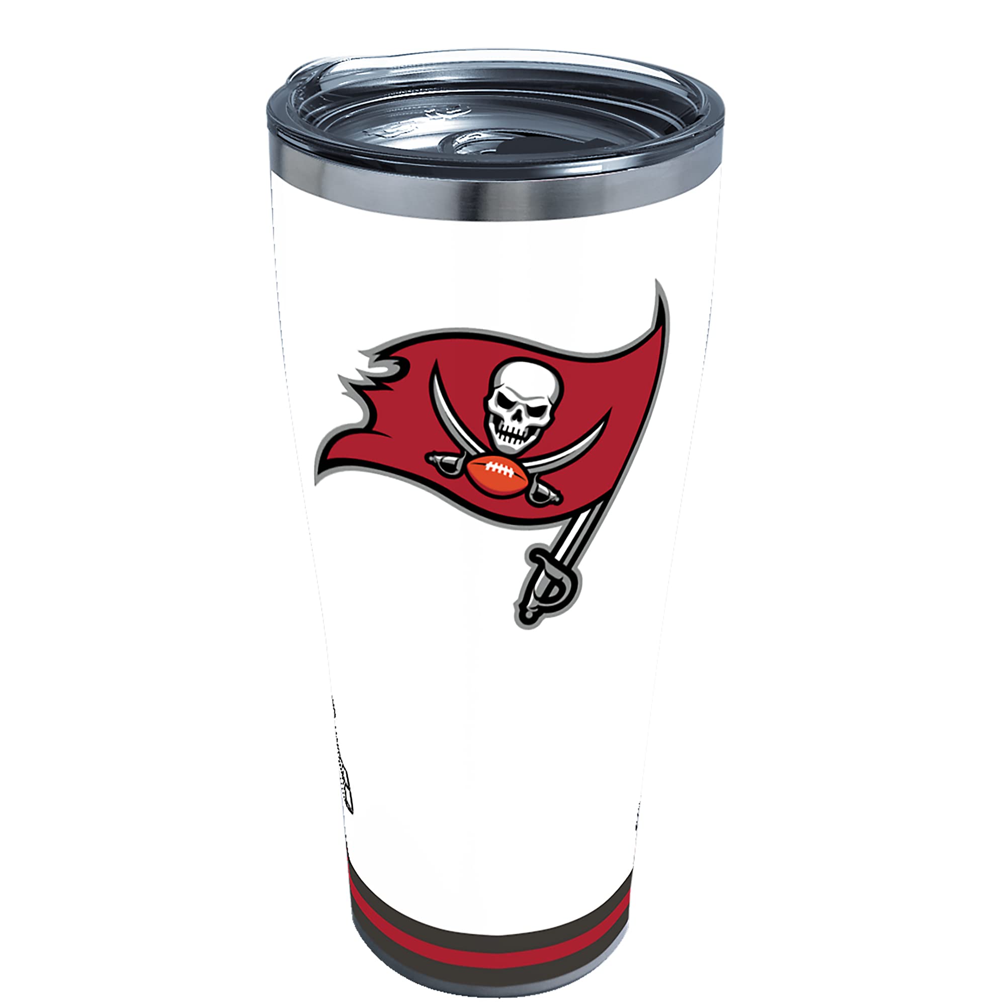 Tervis Triple Walled NFL Tampa Bay Buccaneers Arctic Insulated Tumbler Cup Keeps Drinks Cold & Hot, 30oz, Stainless Steel  Team Fan Apparel NFL Gameday Adult Hooded Sweatshirt, Pro Football Fleece Hoodie Pullover Sweatshirt  Ultra Game NFL Mens Raglan Baseball 3/4 Long Sleeve T-Shirt  Zubaz Men's NFL Team Color Hoodie with Viper Print Details