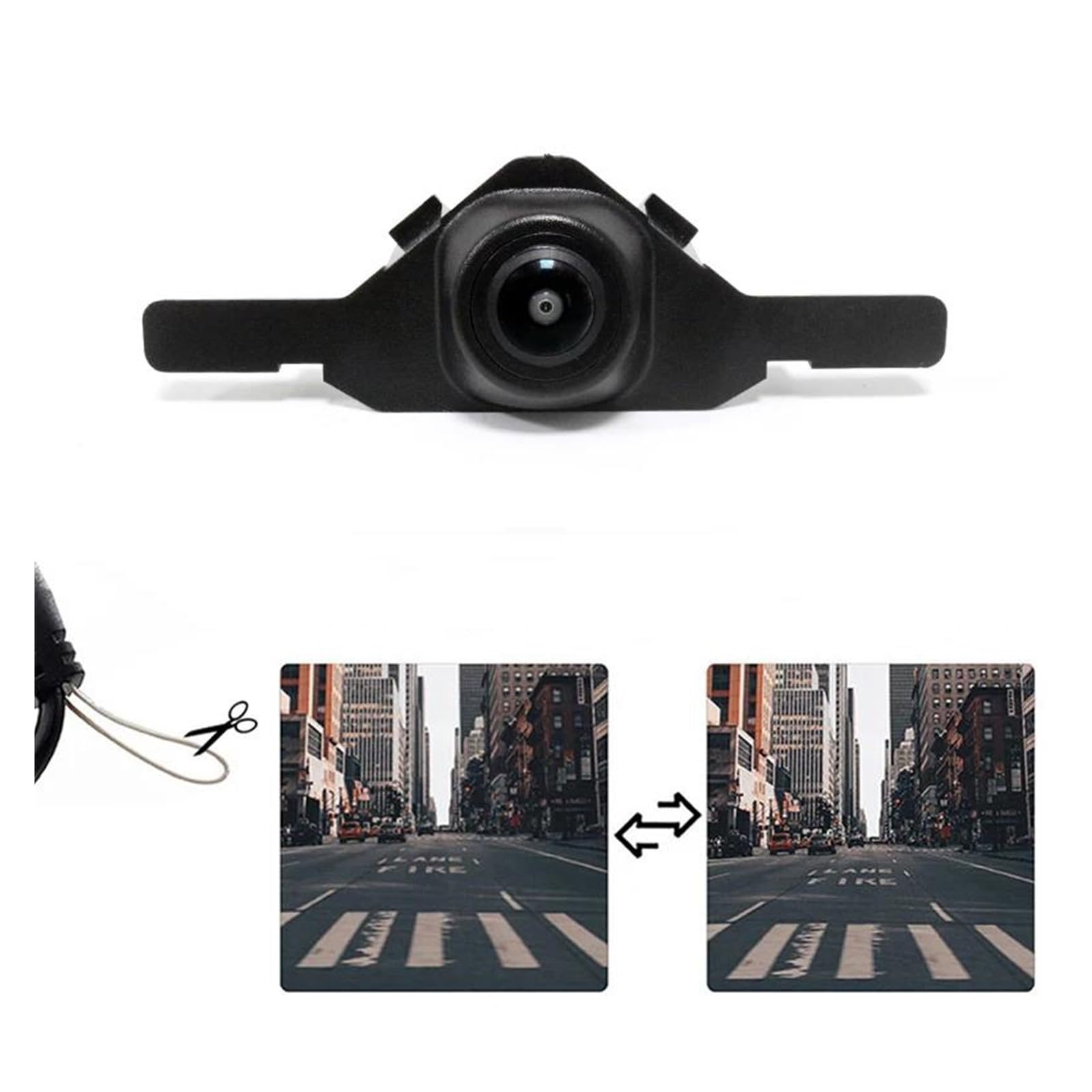 Cámara visión Trasera Coche AHD Ojo Pez Gran Angular Visión Nocturna Vista Frontal Coche Cámara Aparcamiento para Toyota para Corolla para Cross para XG10 2022-2023 Universal Revertir Cámara