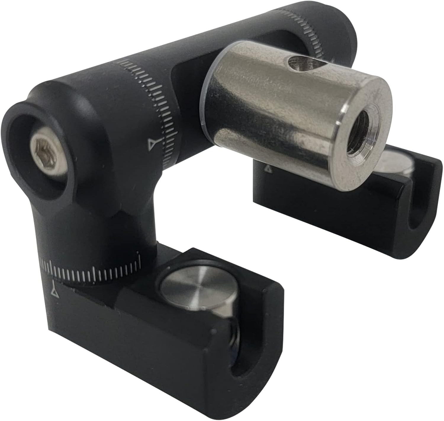 SAS Aluminum Bow Stabilizer V-Bar Mount with Side Bar Quick Disconnects and Micro Adjustments for Olympic Recurve Bow or Target Compound Bow