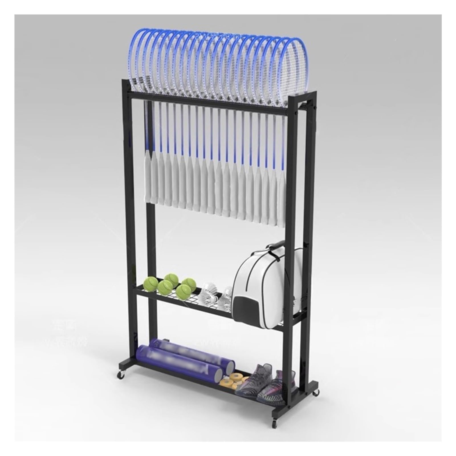 Amazon.co.jp: バドミントンラケット収納ラック テニスラケット