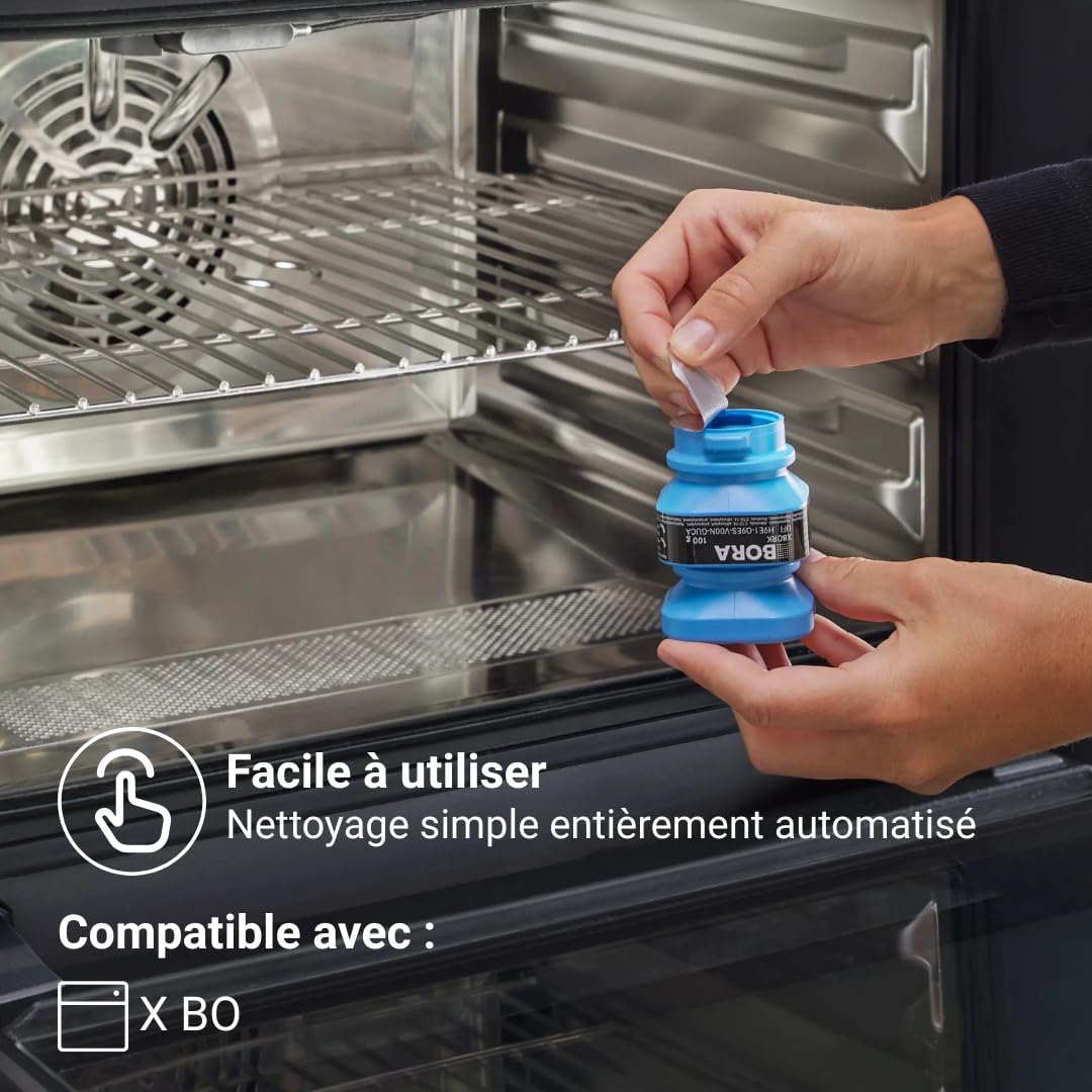 BORA 12 Cartouches de Nettoyage pour Four à Vapeur BORA X BO, Auto-Nettoyage, Cartouches Bicompartiment, Nettoyant Accessoires, XBORK/12