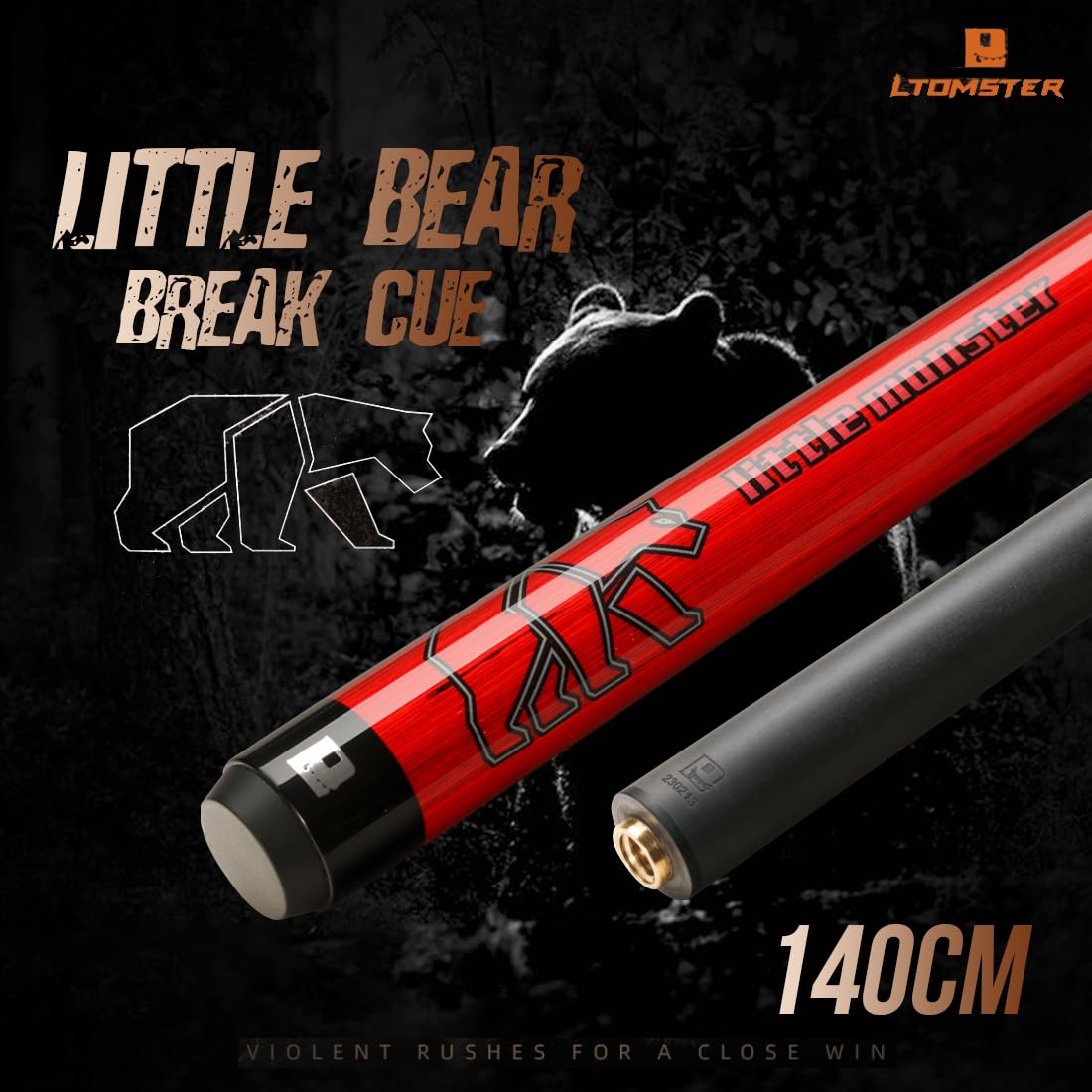 Amazon | Little Monster Bearシリーズ 55インチ パワーブレイクキュー 