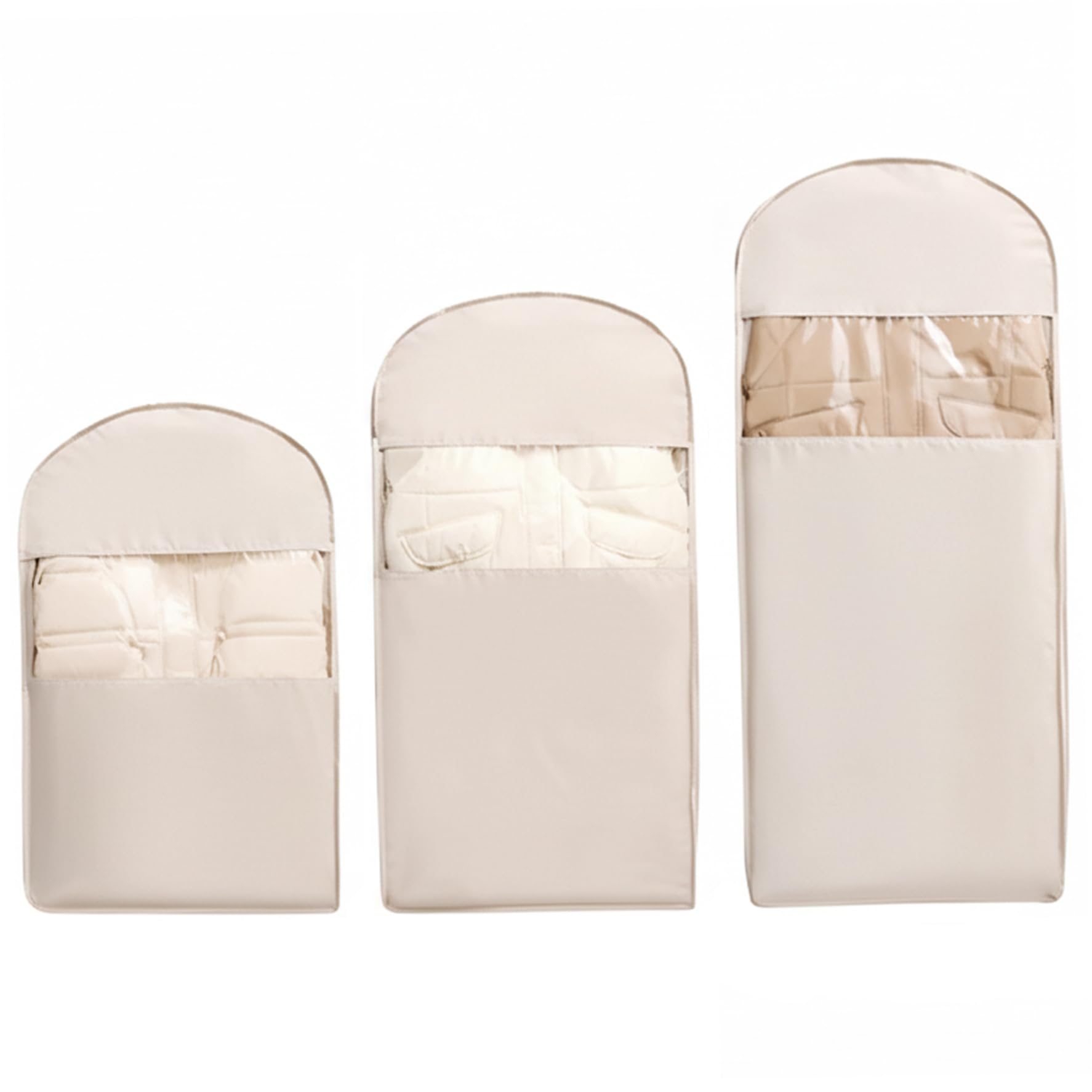 Sac à vêtements suspendus transparent anti poussière et housse de rangement pour penderie