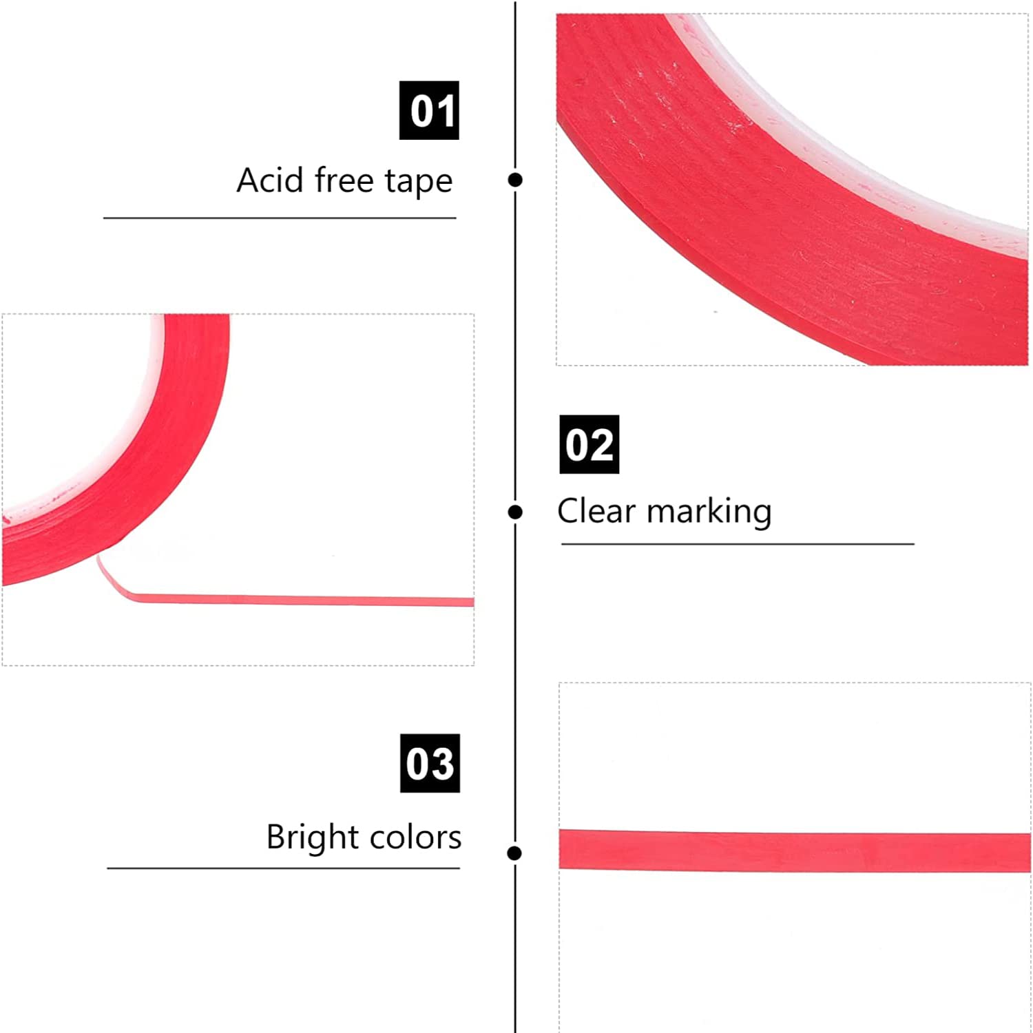 TOYANDONA 6 Rouleaux Mélodie Du Violon Sticker Bande De