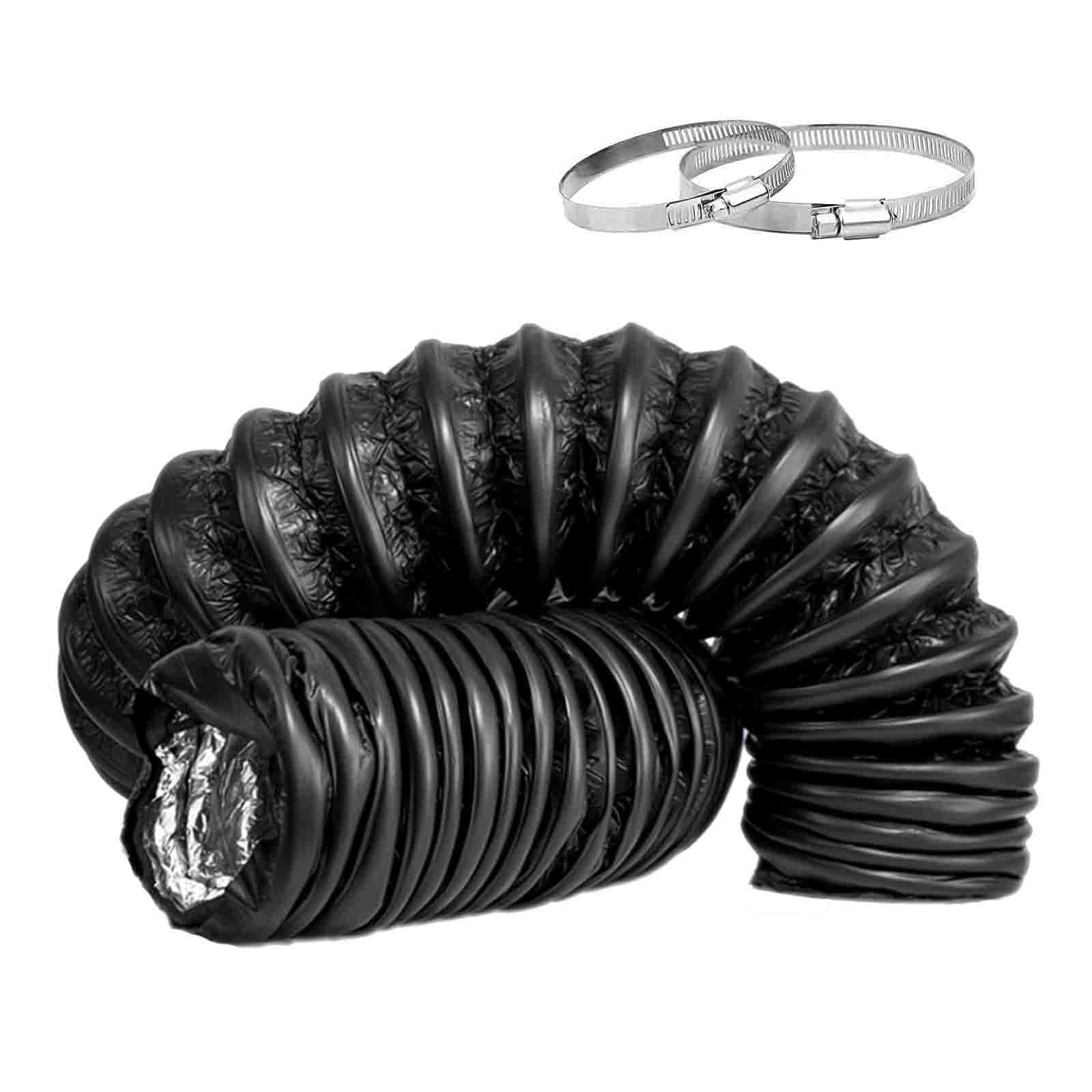 Gaine flexible isolée avec colliers de serrage pour systèmes de climatisation et de ventilation