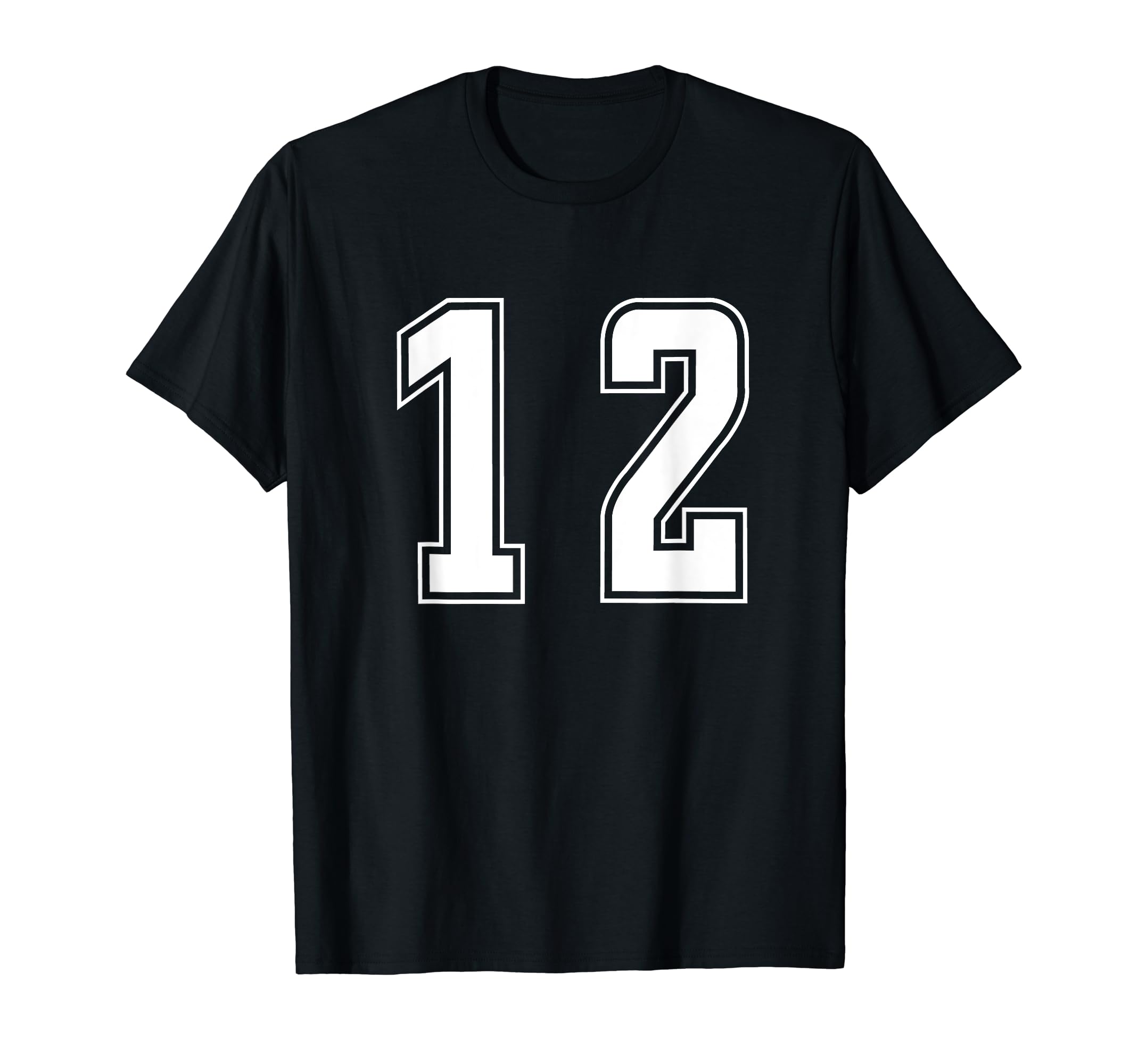 Amazon | 背番号12チーム短大スポーツ背番号付きユニフォーム T