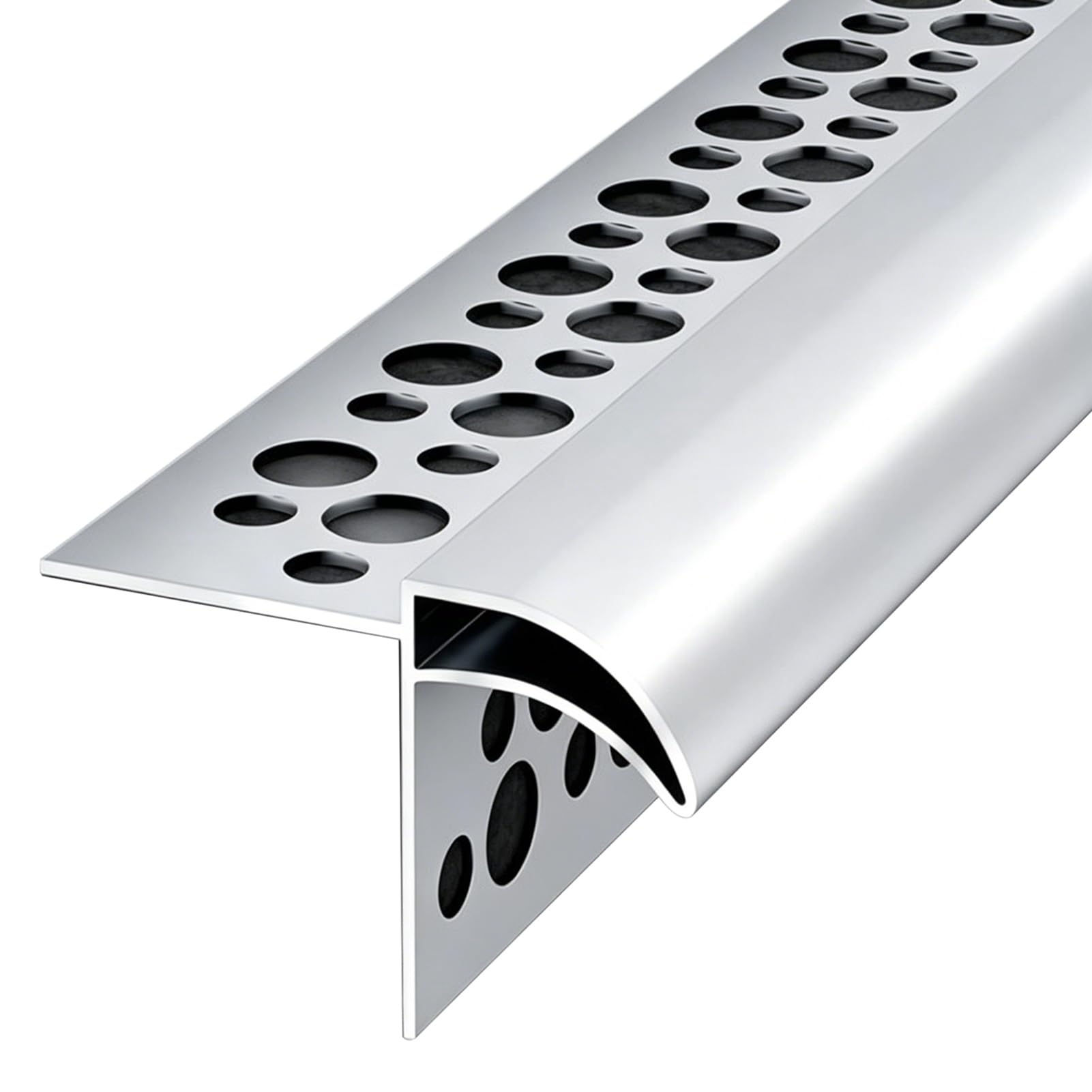 Vnook One Color 4Pcs Metal Yard Eaves Drip Line Deflector(50Mm)