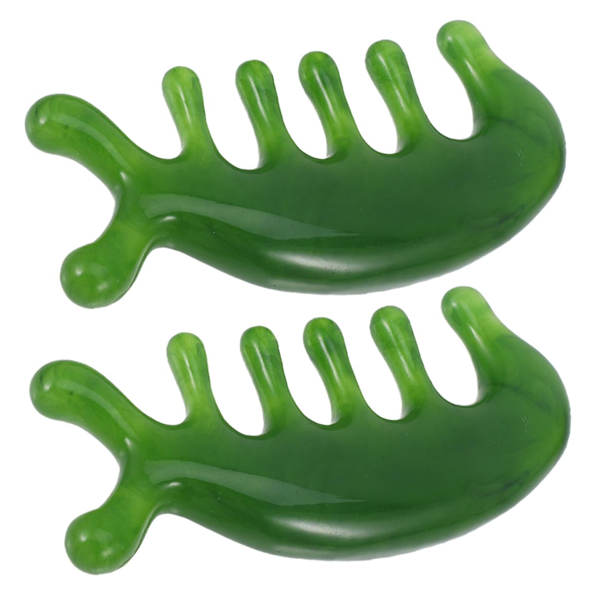 5 Set Pettine Per Massaggio Del Cuoio Capelluto Pettine Per Cuoio Capelluto in Pietra Di Pennello Del o Massaggio Per A Mano Green 2 Pezzi * 5
