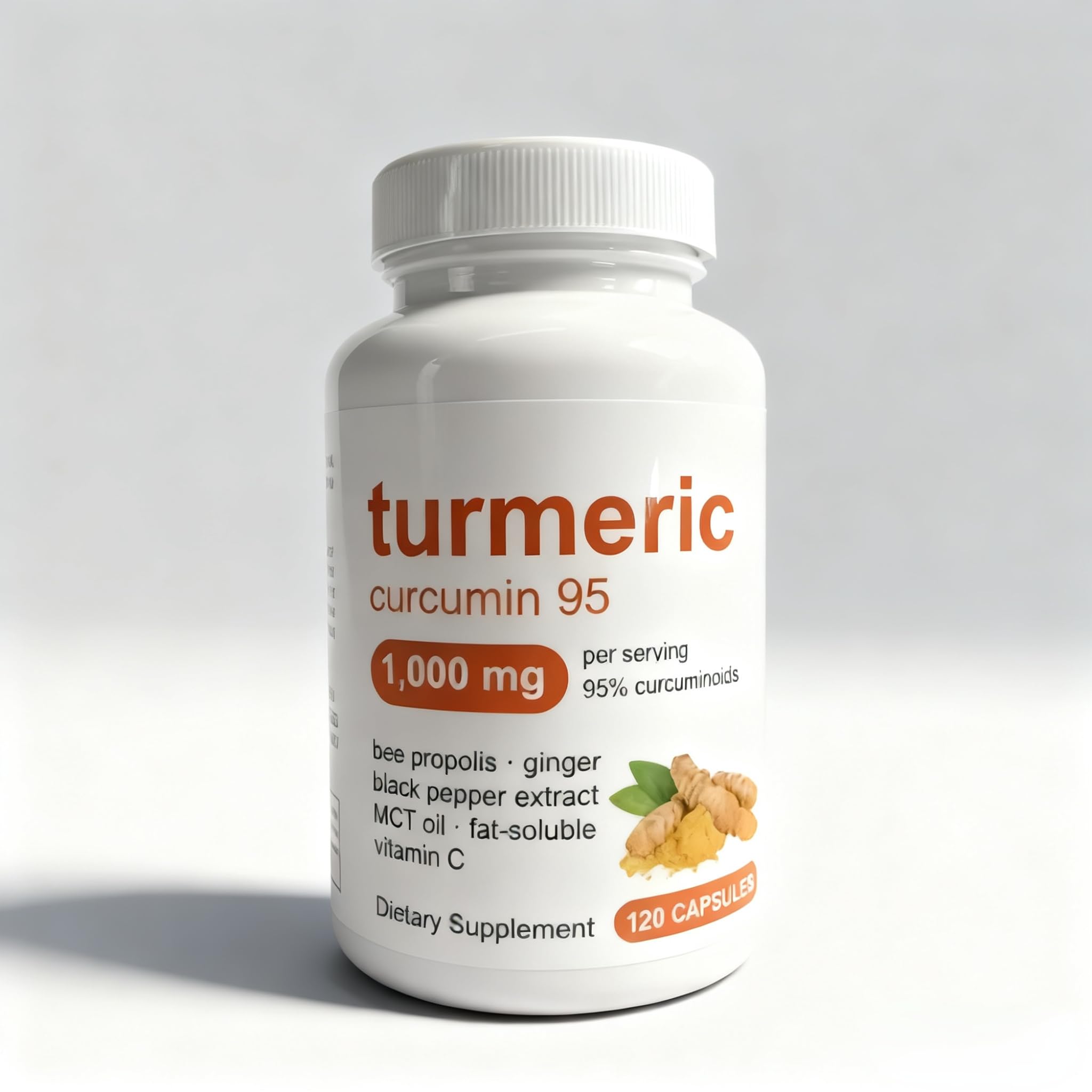 Curcumina Curcuma, Curcumina Curcuma Pura 1000 Mg, 95% Curcuminoidi,1Pcs