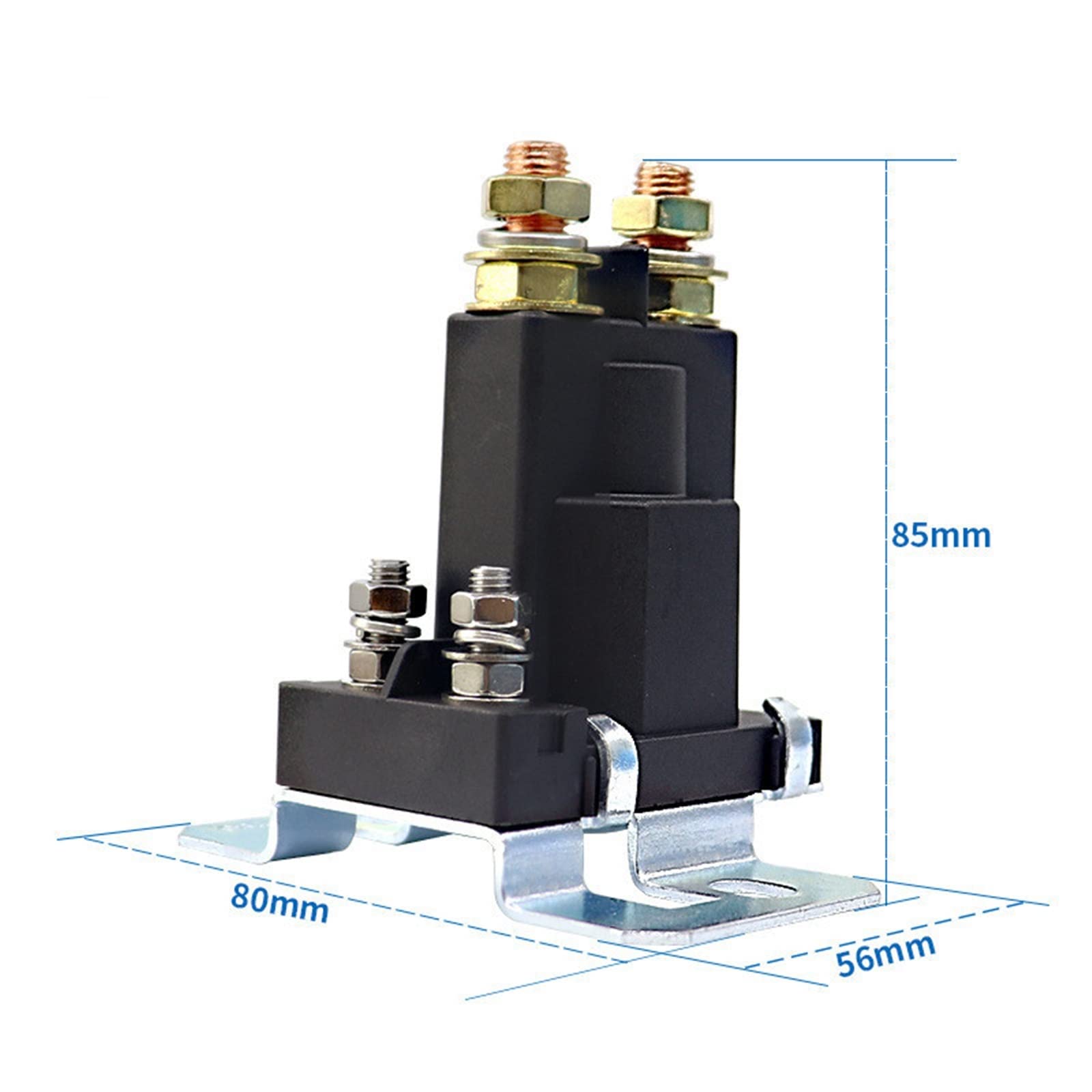 Auto Relè di Avviamento Solenoide Relè 500A/12V/24V 4 Terminale di Avviamento Auto Interruttore di Alimentazione Doppia Batteria isolatore di Avviamento Automatico Contattore ( Size : 24V Continuous )