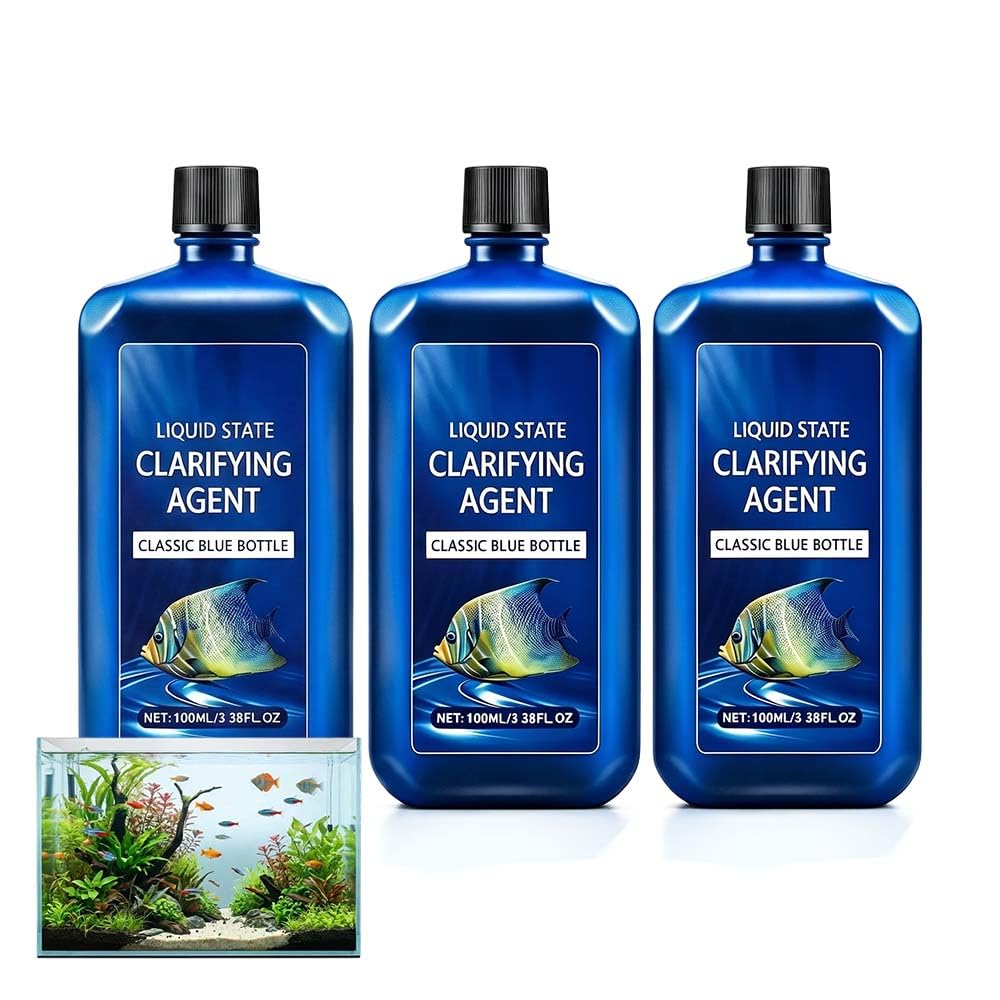 Fast-Acting Aquarium Water Clarifier, 2026 New Natural Green Pond Water Treatment, Blanket Weed Treatment for Ponds, Clears Cloudy Fish Tank, Safe for All Fish & Wildlifea (3)