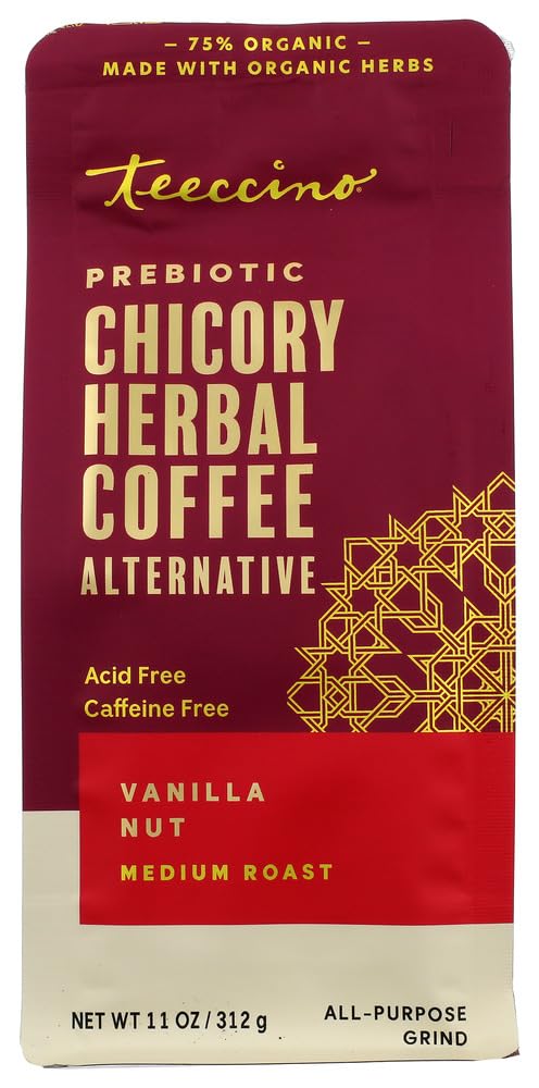 Teeccino Chicory Herbal Coffee Vanilla Nut - Medium Roast 11 oz