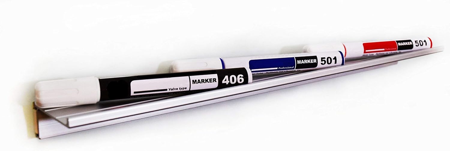 Audio-Visual Direct Magnetic Marker Tray, Silver