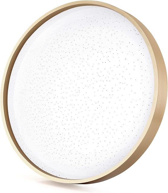 Taoellen Bright Round Modern LED Ceiling Lights, 42W 6500K 210W Equivalent, Flush Mount White Light Fittings Ceilings for Living Room, Kitchen, Office, Bedroom, Bathroom, Hall