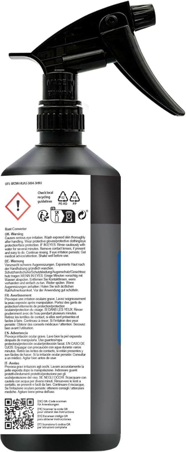 JENOLITE Convertidor de óxido spray | 500 ml | Tratamiento para óxido