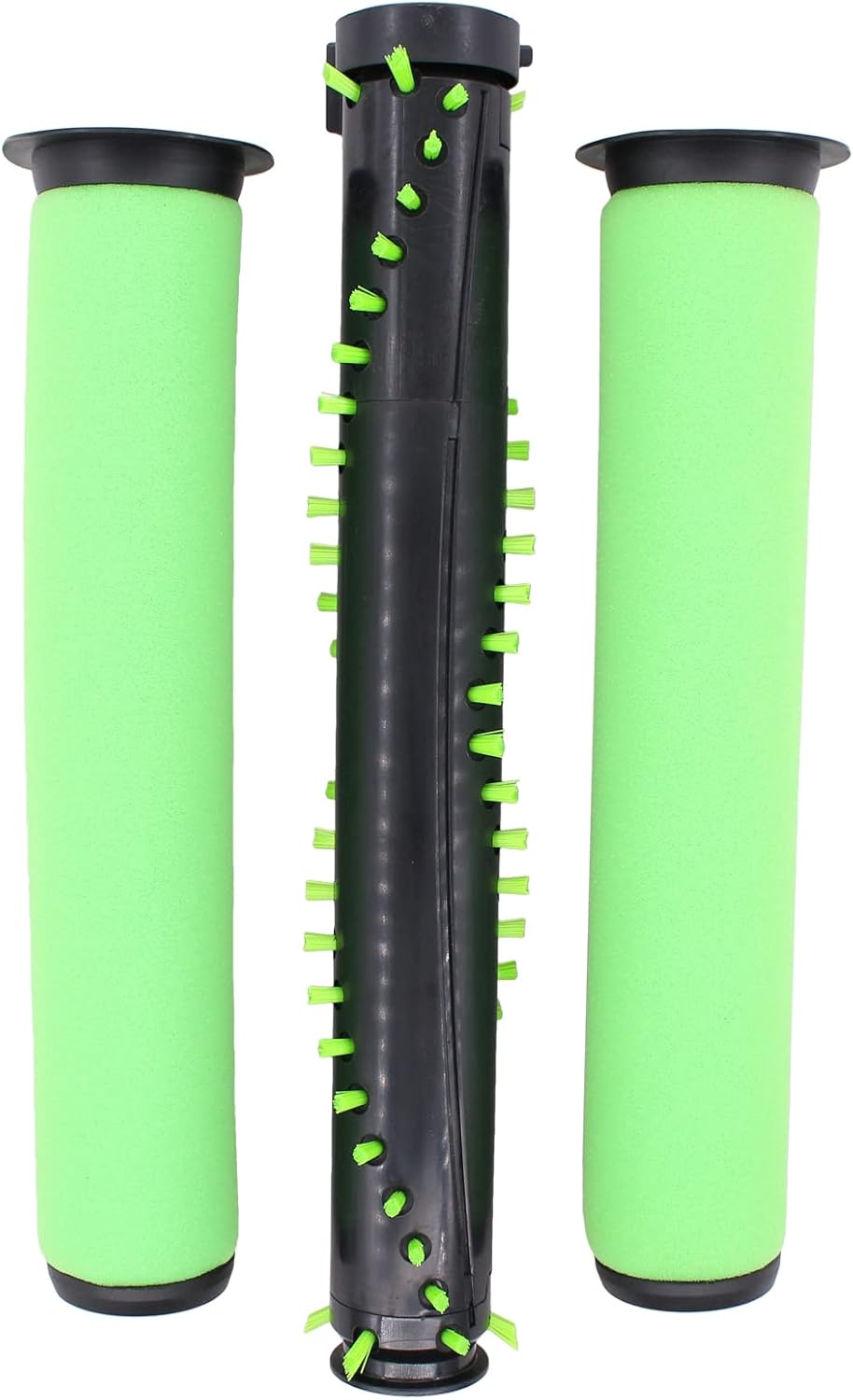 HouYeen Carpet Sweepers Roller Brush Bar with End Cap and 2 Pcs Filter