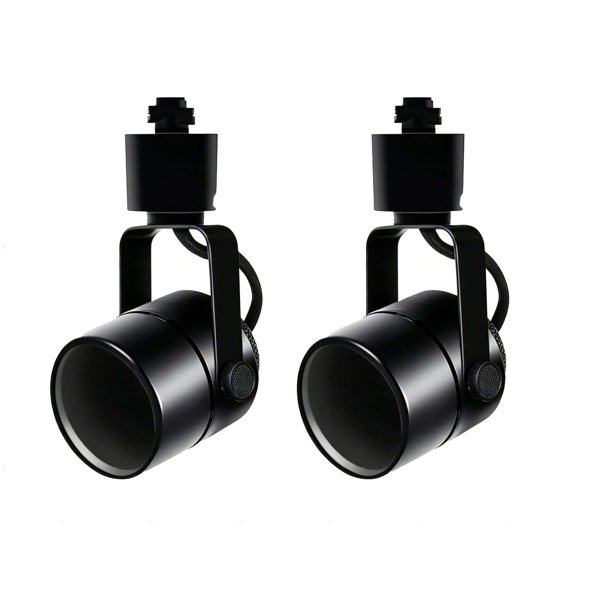 Track Lighting Fixture GU10 LED 2 Heads Black Indoor Track Light Heads