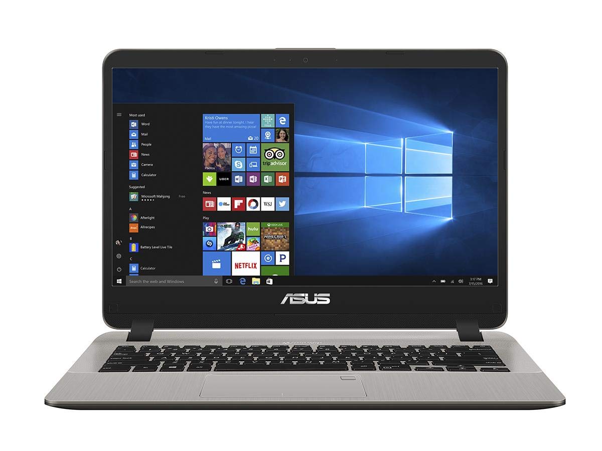 2021 Latest Asus X407 Laptop 14" Display Intel Celeron N4000 Upto 2.6GHz 4GB Ram 1TB HDD Intel® UHD Graphics English Keyboard WIN10 ICICLE Gold